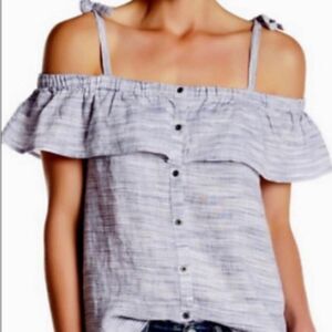 Women's Off-Shoulder Gray Top